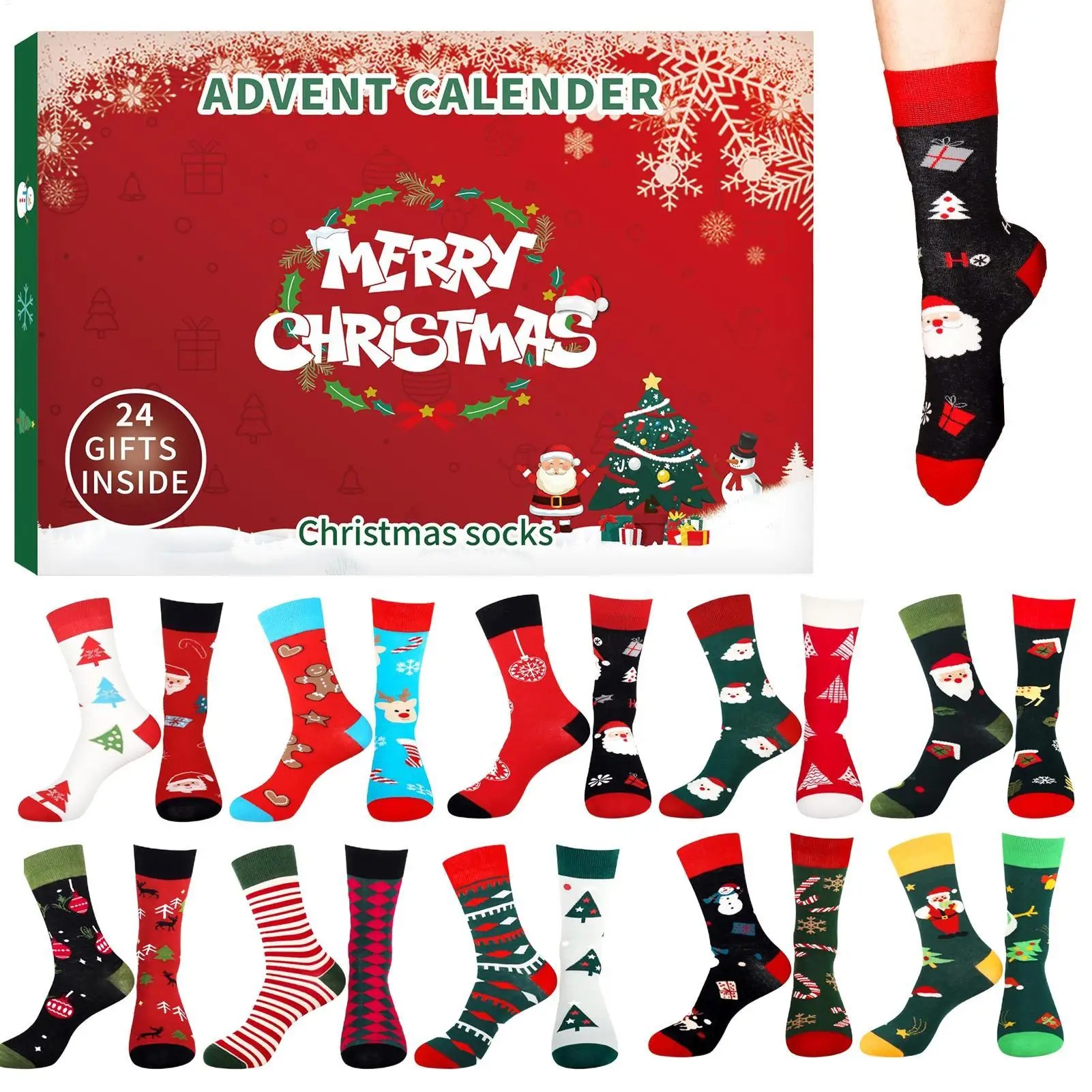 Mens Grooming Advent Calendar - Noel Çorabı Advent Takvimleri 24 Gün