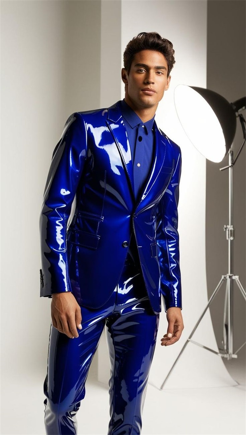 Parlak PU Deri Erkek Takım Elb - Men'S Grooming Jacket incelemesi ve fiyatı