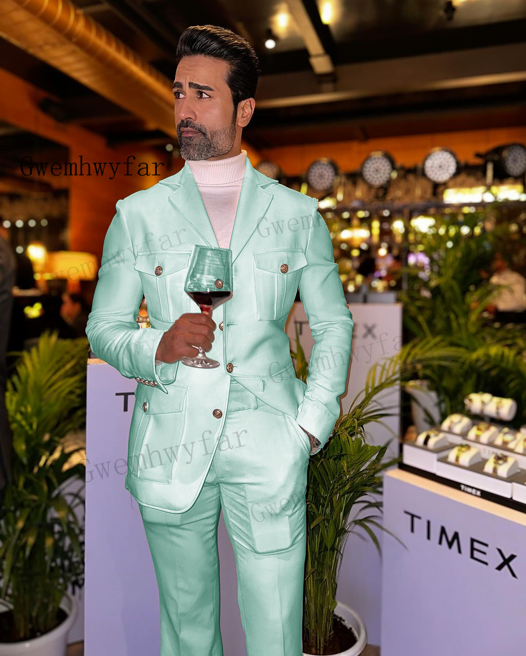 Gwslim Fit uzun kollu erkek gö - Men'S Grooming Jacket incelemesi ve fiyatı